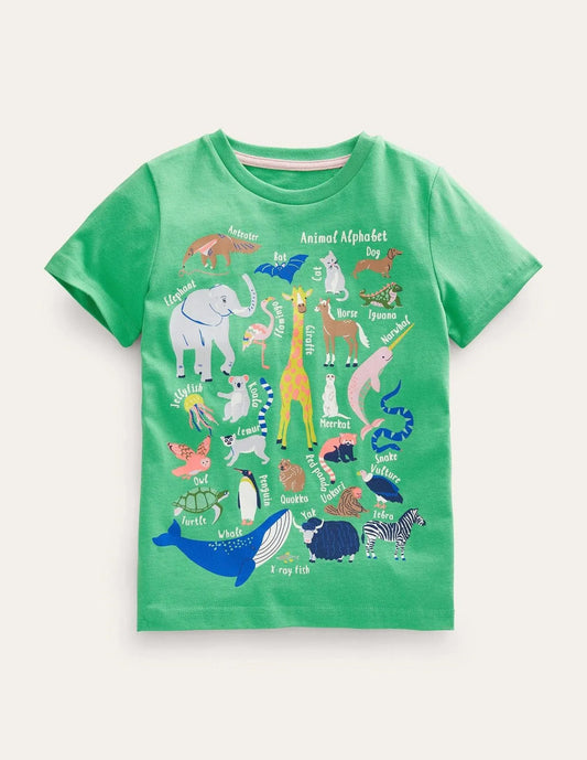 Animal Educational T-shirt - Mini Taylor