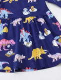 Kleid mit Multi-Dinosaurier-Life-Print