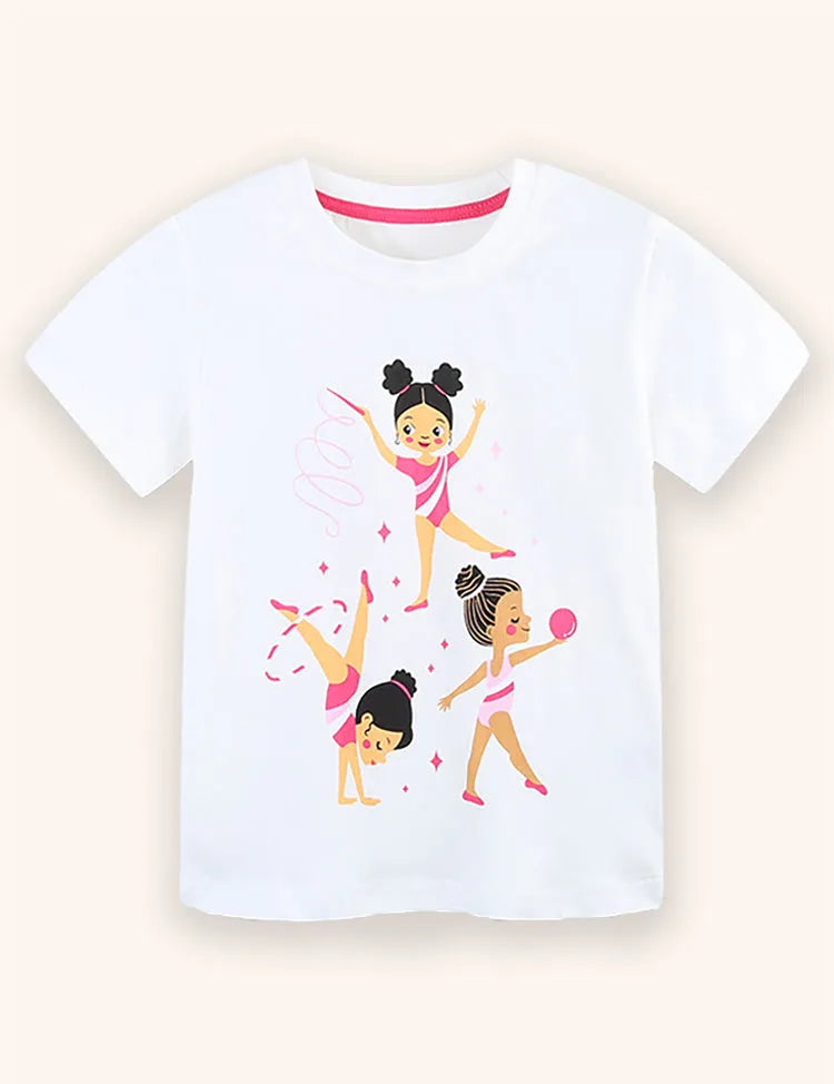 ダンシングプリンセスプリントTシャツ