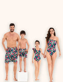 Costume da bagno coordinato per la famiglia dei fiori