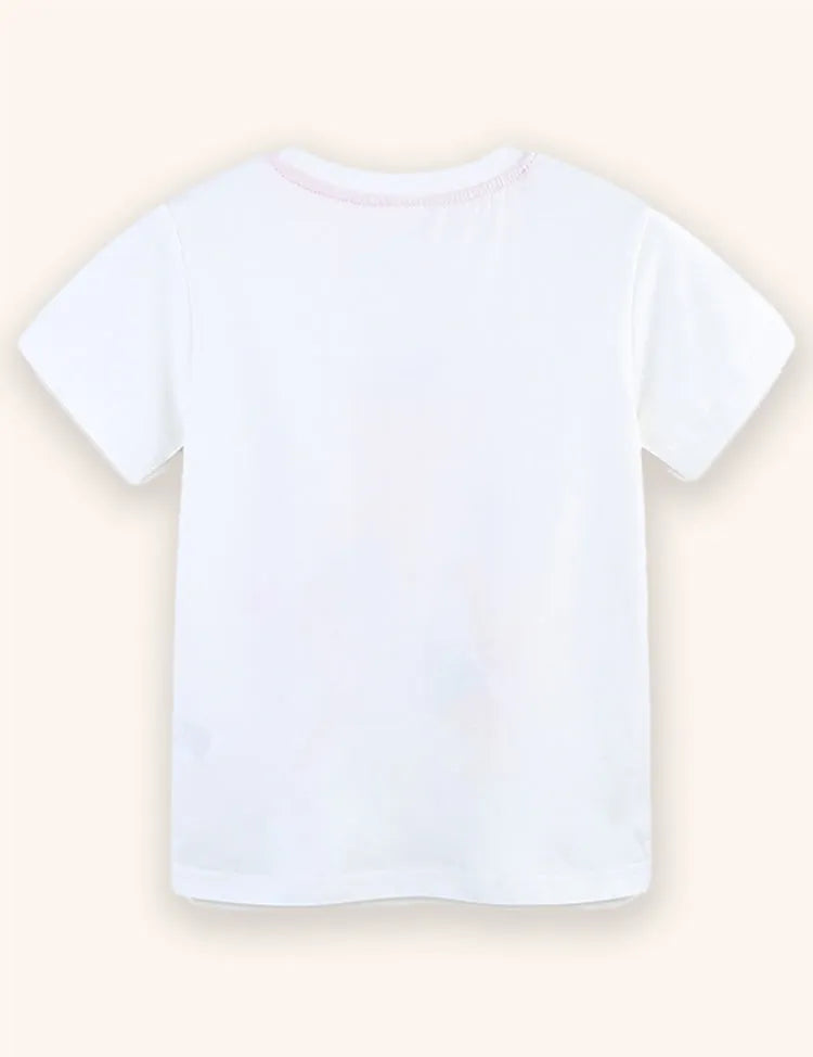 T-shirt con stampa Principessa Danzante