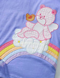 T-Shirt-Set aus Baumwolle mit Bären-Regenbogen-Applikation