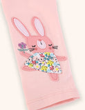 Leggings appliqués de lapin mignon