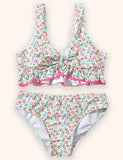 Bikini-Badeanzug mit Blumenmuster