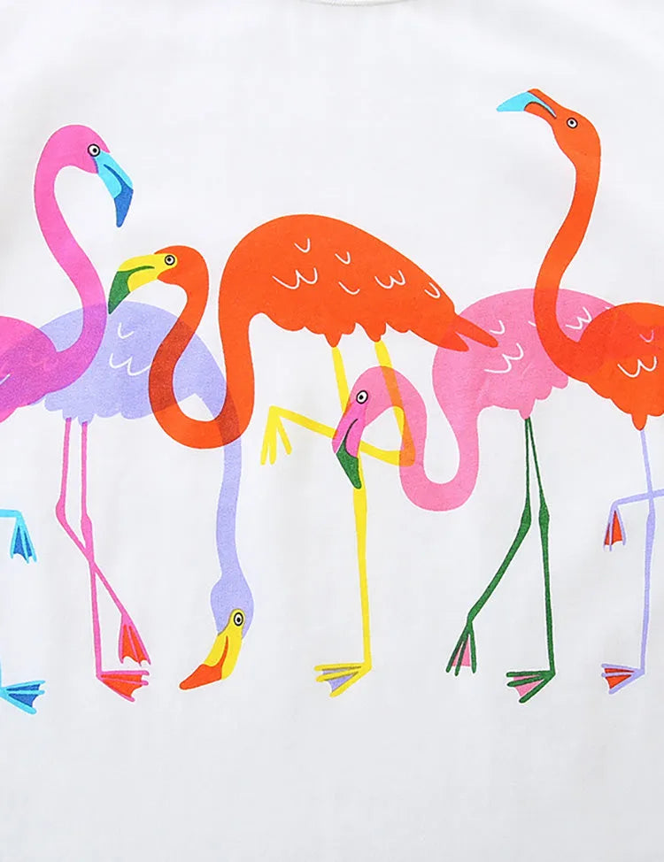 T-shirt imprimé flamant rose