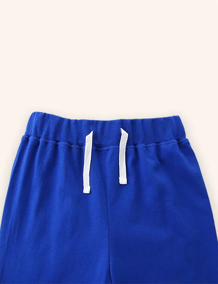 Cartoon graafmachine bedrukte T-shirtset