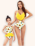 Mamma&Me Costume da bagno stampato con girasole