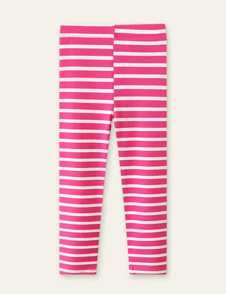100%Cotton Striped Leggings - Mini Taylor