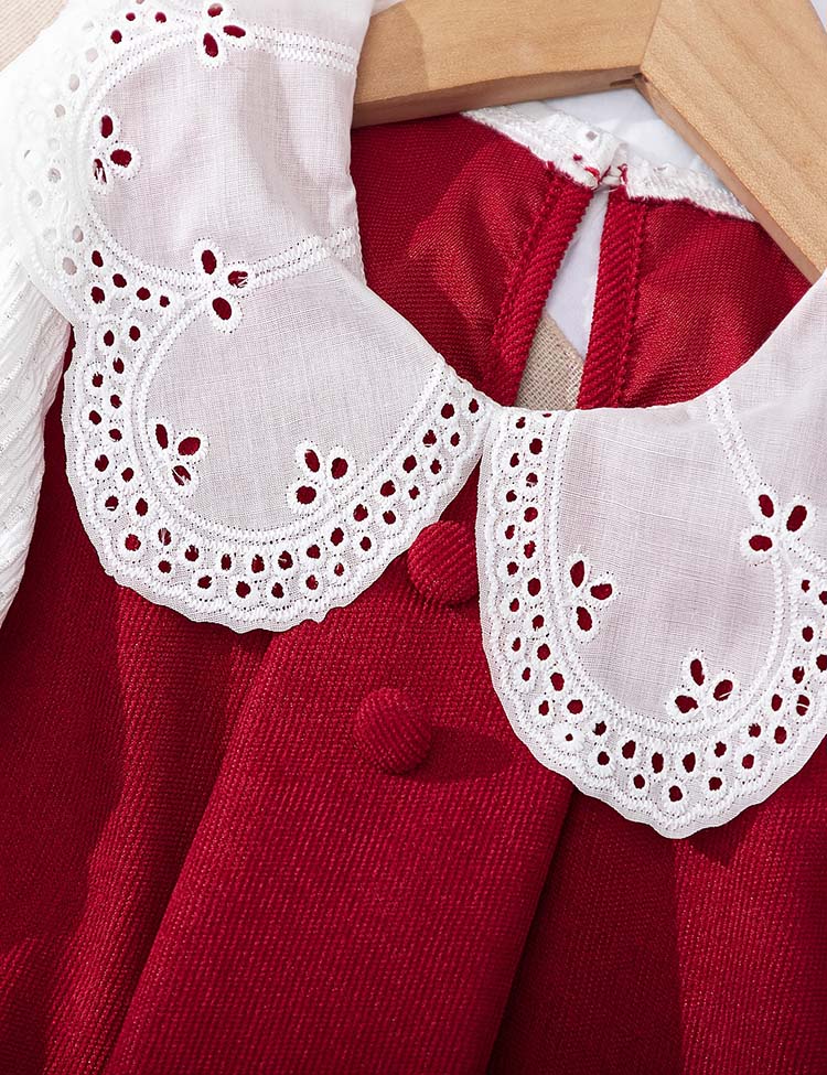 Abito a maniche lunghe con fiocco