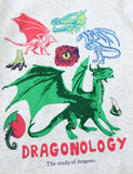 T-shirt con stampa drago
