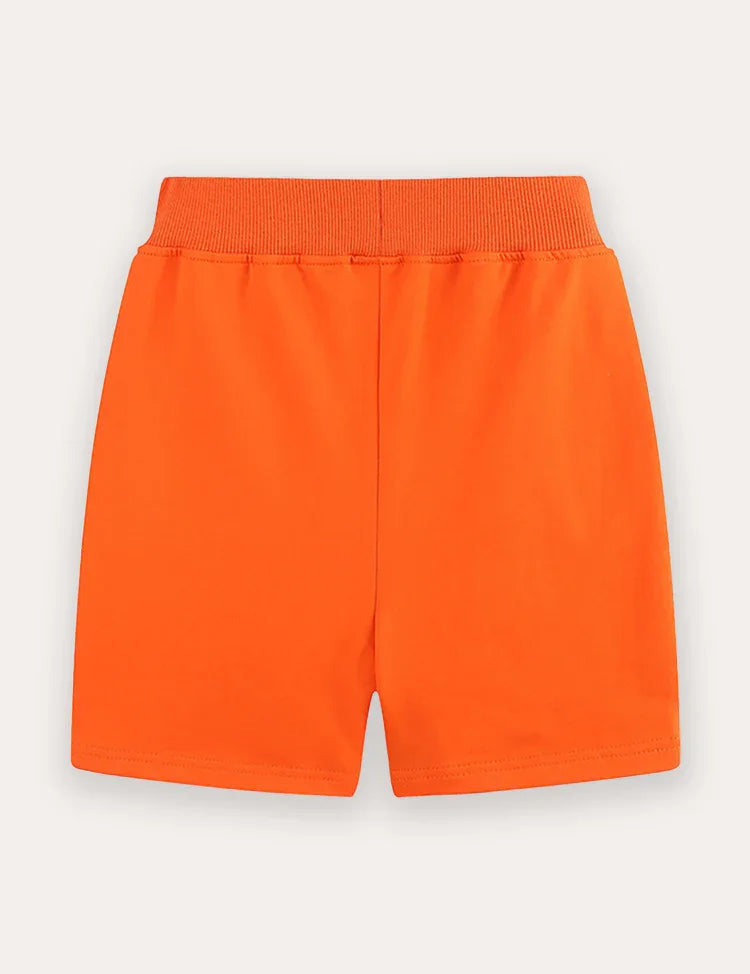 Shorts aus Baumwolle mit Tiermotiven