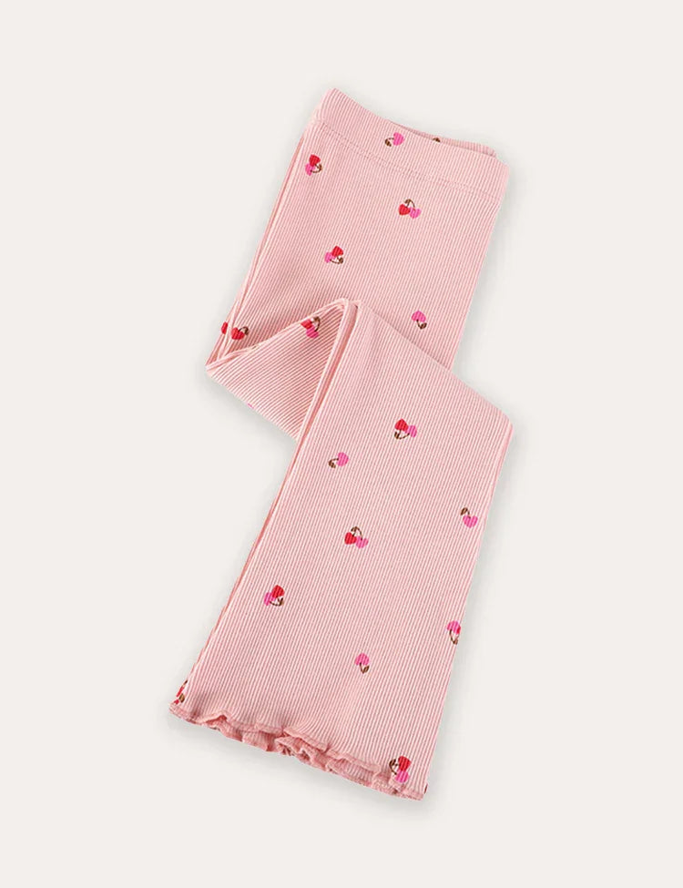 Heart Print Leggings