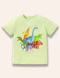 Cartoon Dinosaur Printed T-Shirt