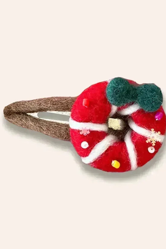 1PCS Christmas Fluffy Hairclip