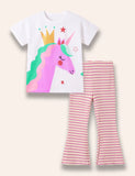 Set stampato unicorno cartone animato