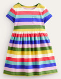 Vestido a rayas arcoiris