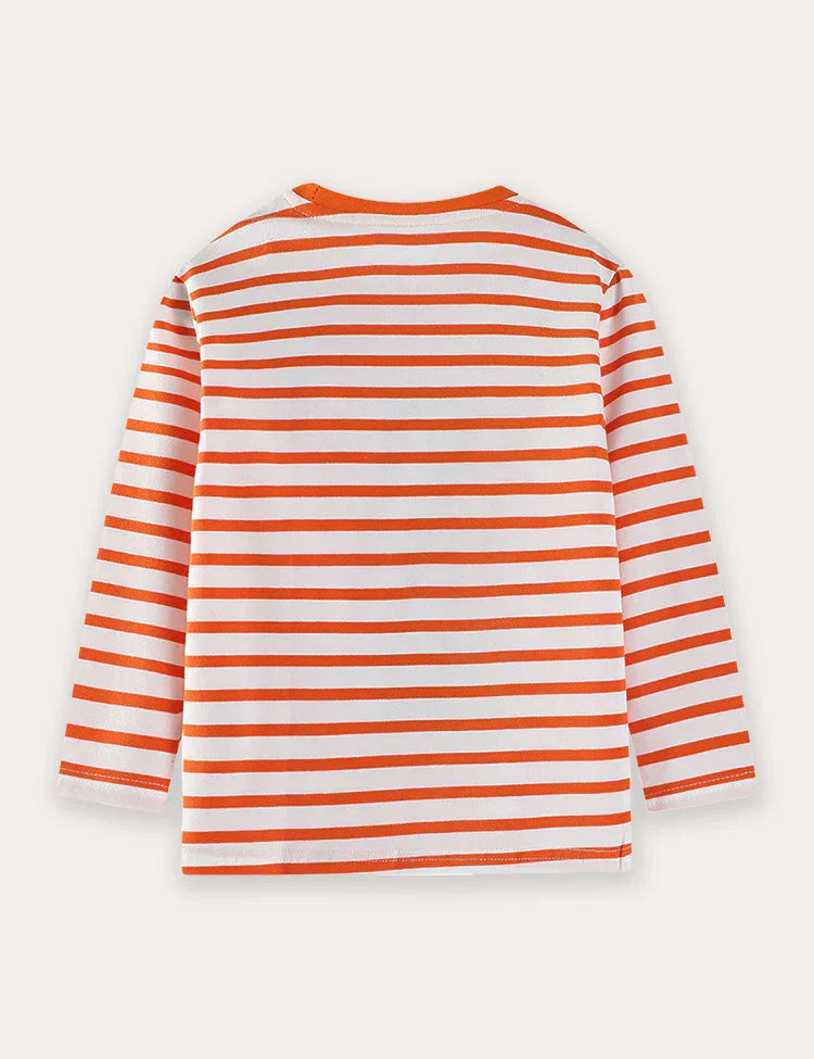 تي شيرت بأكمام طويلة مزين بطبعة ديناصور