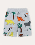 Korte broek met dierenprint