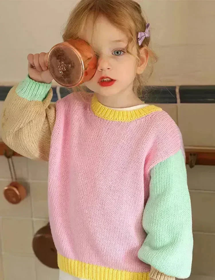 Maglione color block