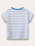 Excavator Striped T-Shirt - Mini berni