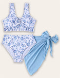 Maillot de bain à imprimé floral