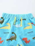 Baumwollshorts mit Dinosaurier-Print