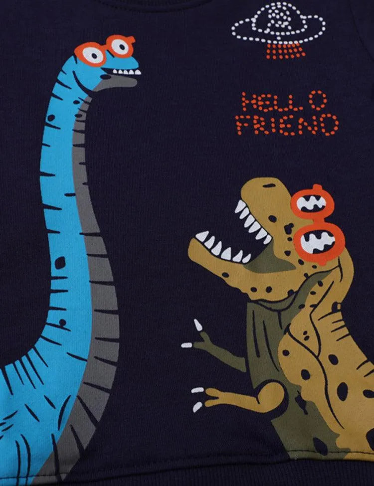 UFO Dinosaur Printed Sweatshirt - Mini Taylor