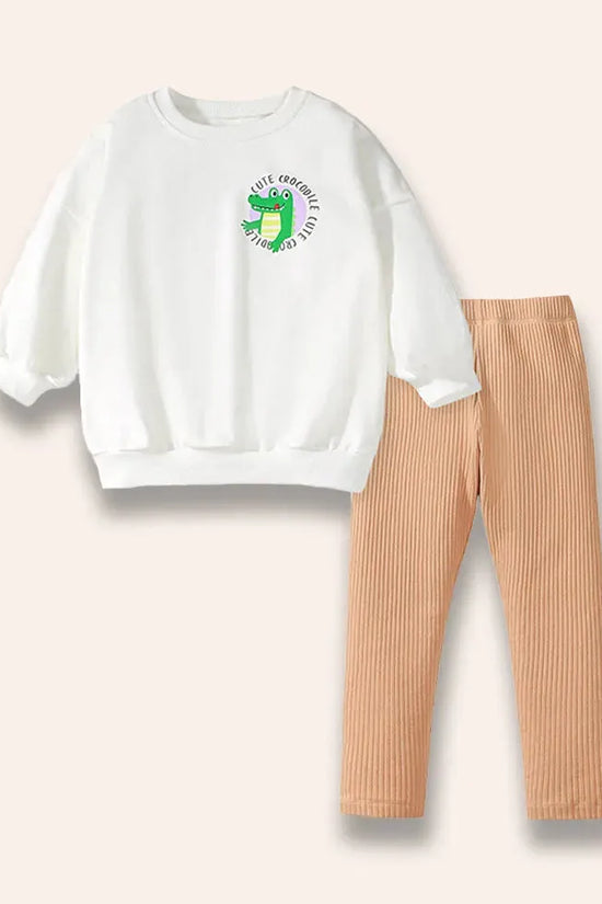 Traje estampado cocodrilo pequeño