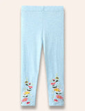 Blumenbestickte Leggings