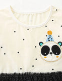Jolie robe à appliqué panda