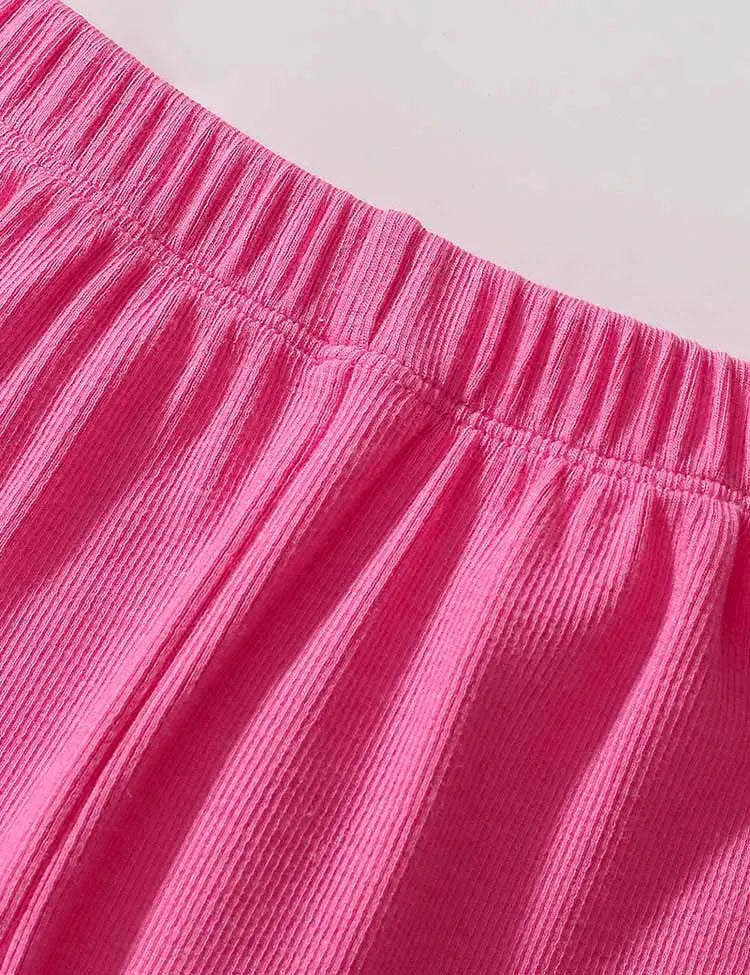 Cartoon Heart Printed Sweatshirt Set