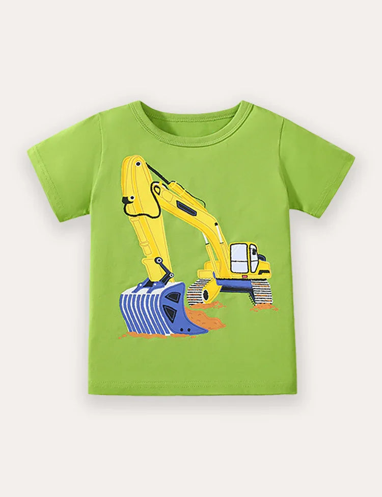 Cartoon Printed Short Sleeve T-Shirt