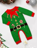 Passender Pyjama für die Familie der Weihnachtselfen