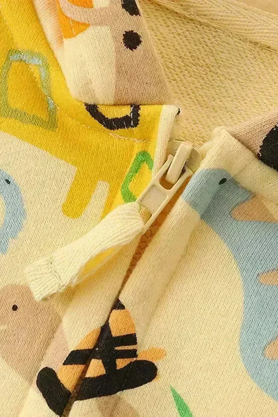 漫画の動物プリント コート