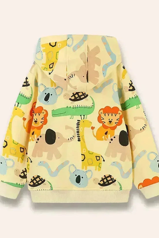 漫画の動物プリント コート