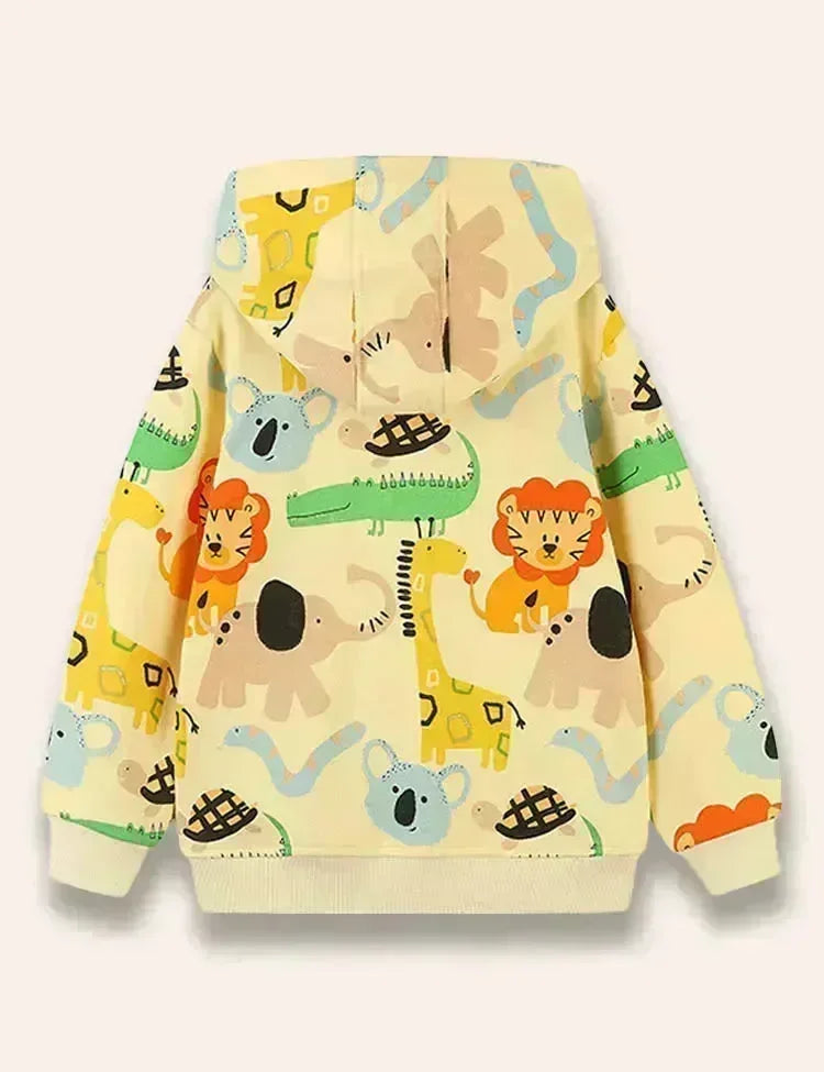 漫画の動物プリント コート