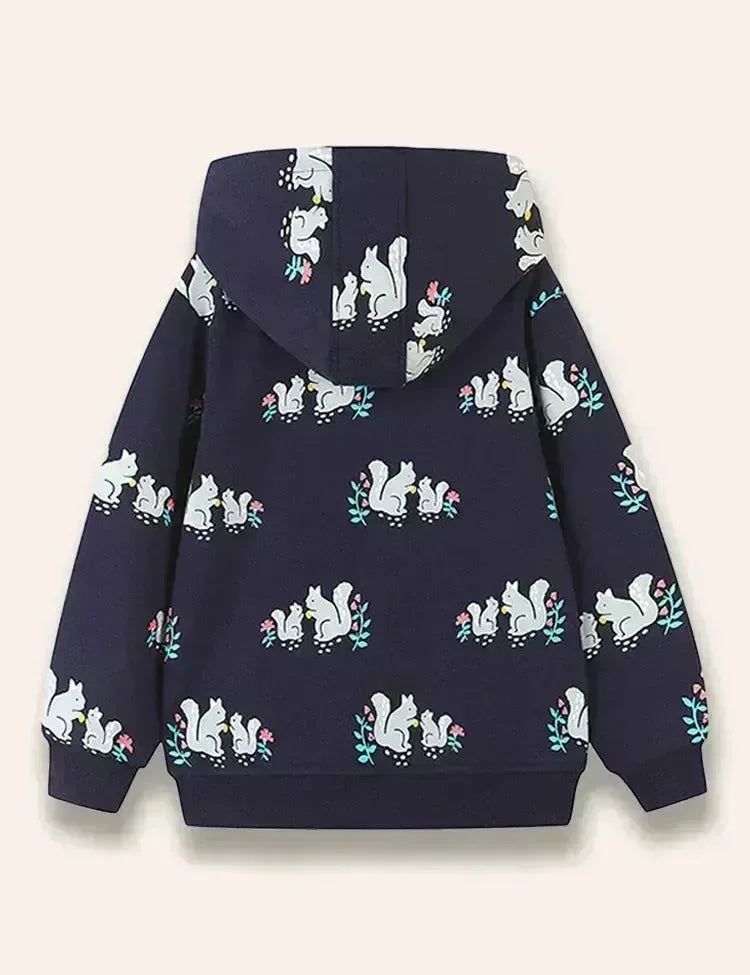 Manteau imprimé écureuil