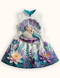 Seashell Mermaid Printed Dress
