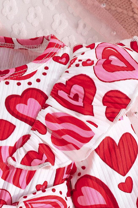 Abito in tulle con motivo amore per San Valentino