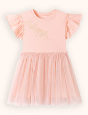 فستان من التول بطبعة القوس