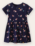 Robe en coton à imprimé licorne