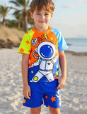 Badeanzug-Set mit Astronauten-Aufdruck