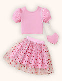 Set gonna in tulle con cuore per San Valentino