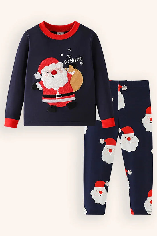 クリスマスサンタ刺繍ラウンジウェア
