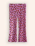 Ausgestellte Leggings mit Leopardenmuster