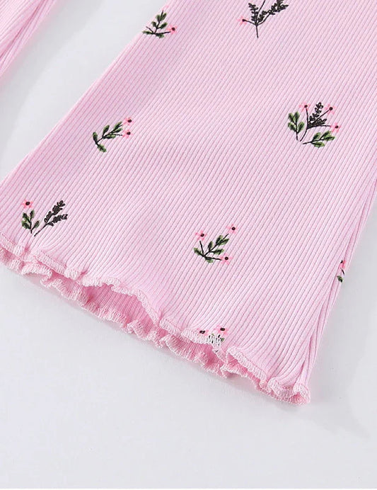 フラワープリントレギンス