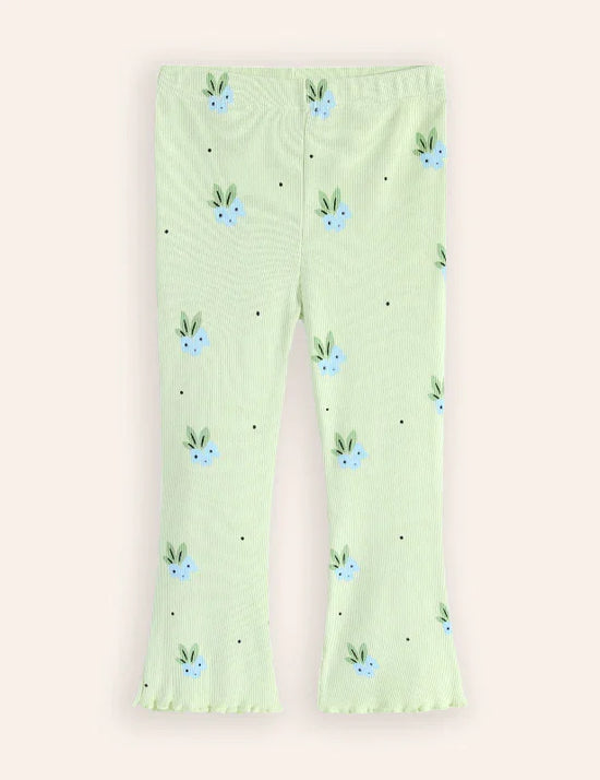 Flower Print Flared Leggings