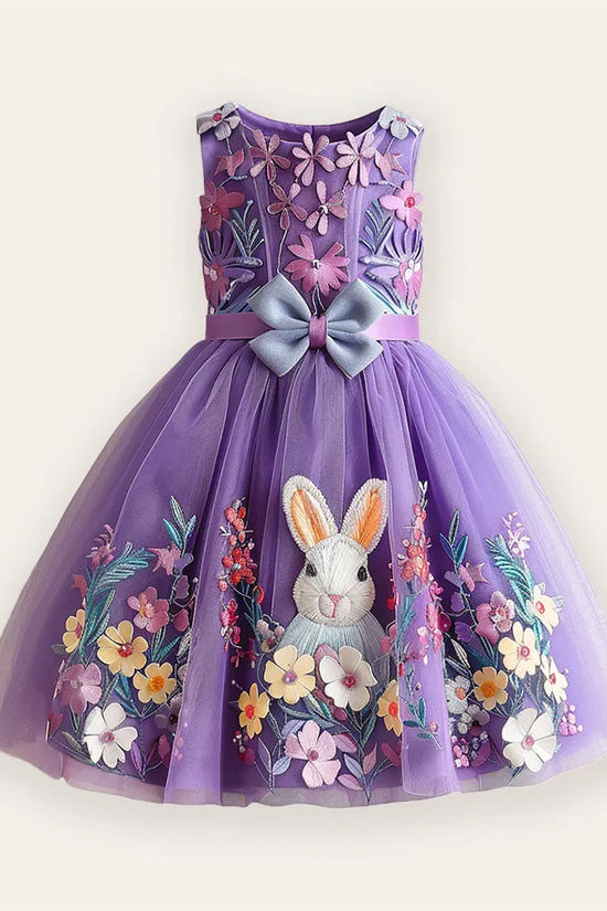 Flower Bunny Tulle Dress