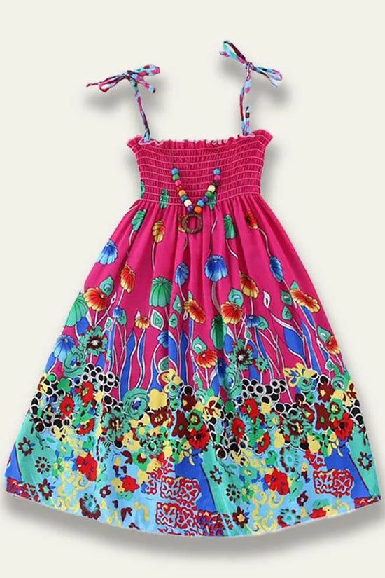 Bohemian Print Family Matching Dress - Mini Taylor