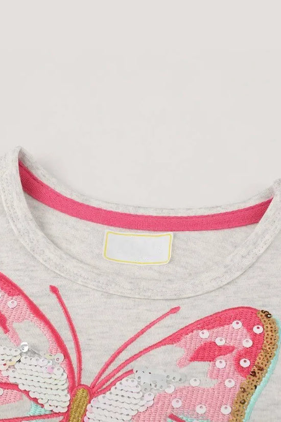 Butterfly Sequin Gauze Mesh Dress - Mini Taylor